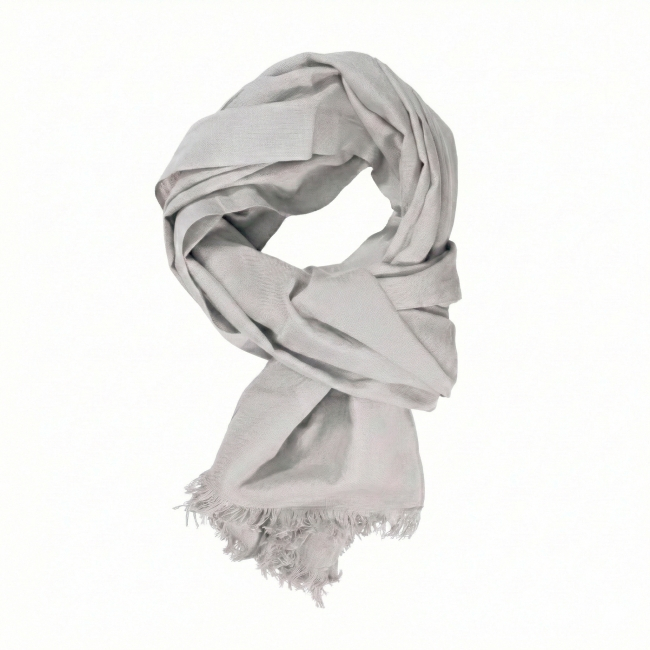 Chèche coton 95g Handloom Gris clair